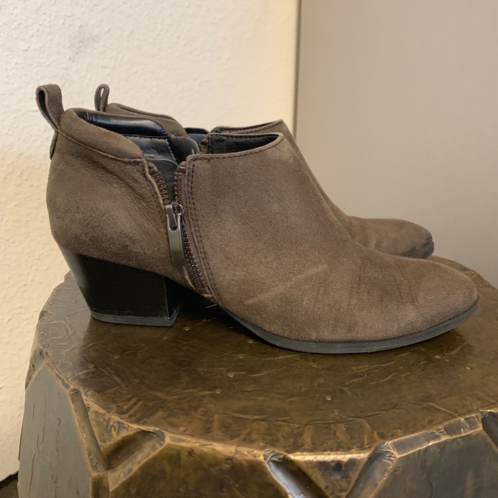 Franco Sarto Granite Grey Ankle Boots